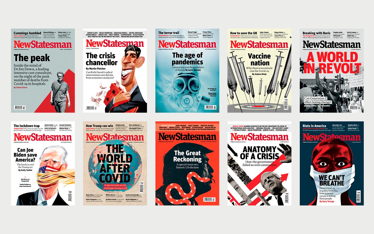 The story of 2020 in New Statesman covers