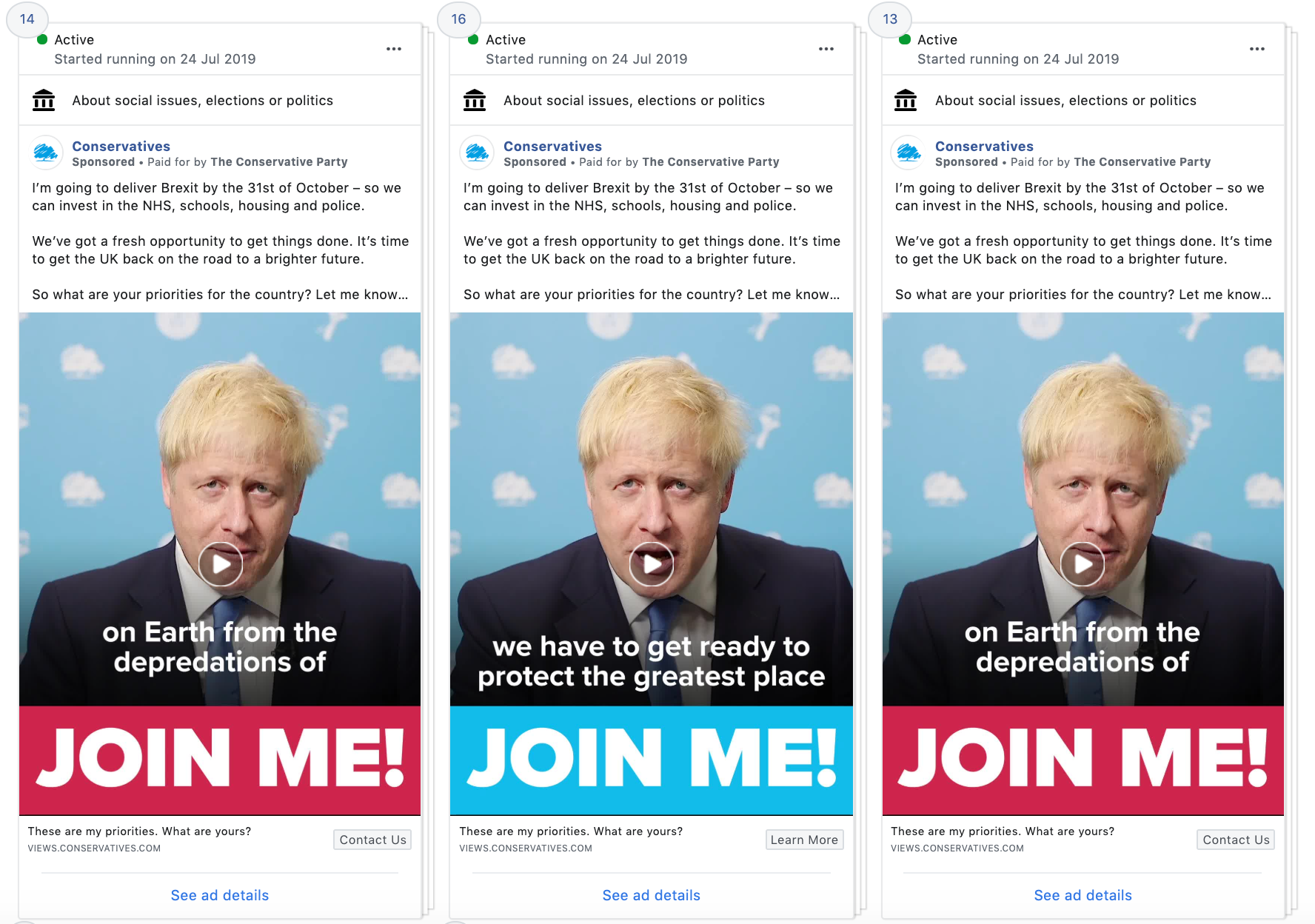 Boris Johnson’s team has already started flooding Facebook with ads
