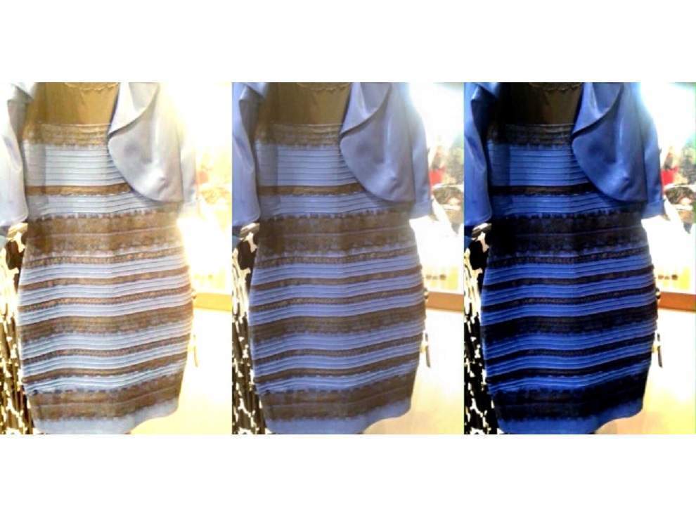 The dress of many colours: is it blue ...