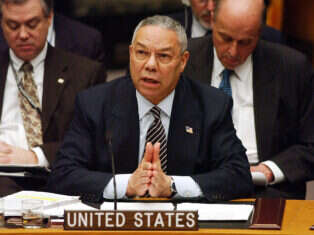Colin Powell at the UN in 2003