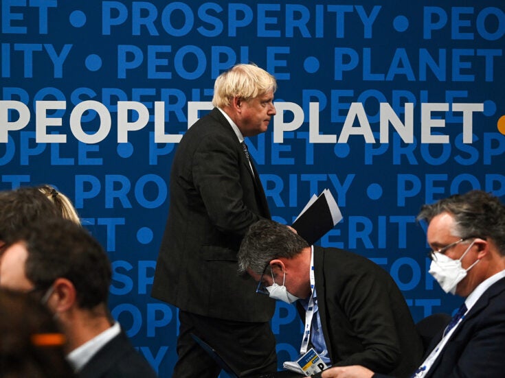 Boris Johnson will only have himself to blame if Cop26 is a failure