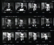 Richard Nixon Watergate scandal contact sheet photos