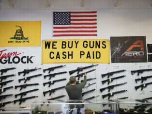 US gun violence posters signs america