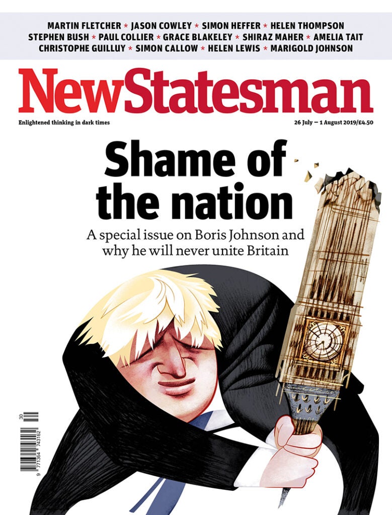 Having illustrated Johnson on 22 covers for the NS, I’ve always wondered what people saw in this exemplar of political buffoonery.
