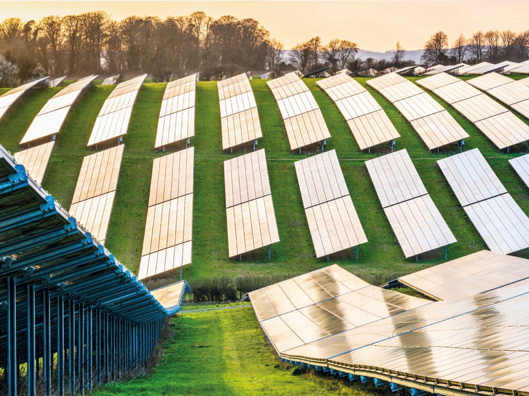 Net zero strategy - solar panel farm