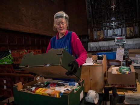 Food bank parcels have doubled in seven years