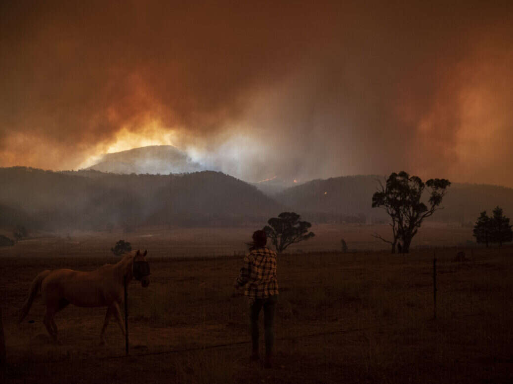 A 2021 wildfire in Canberra, Australia