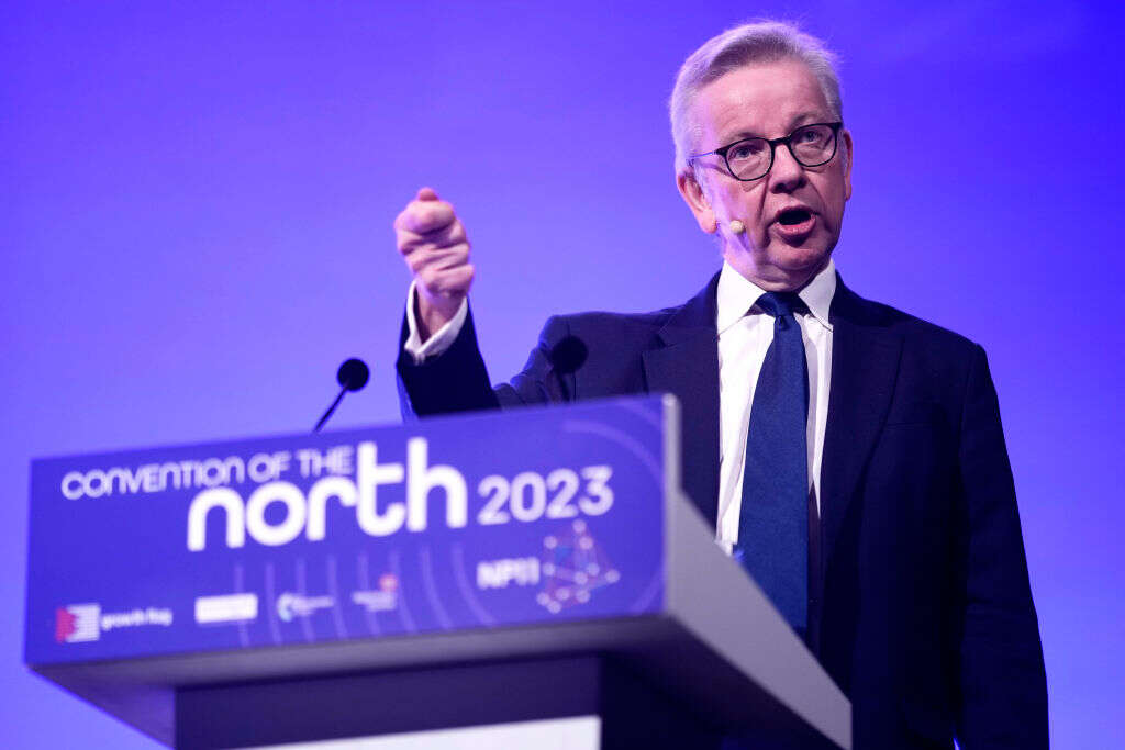 Up north, Gove quotes Engels and criticises our broken economic model – but he’s stuck for solutions