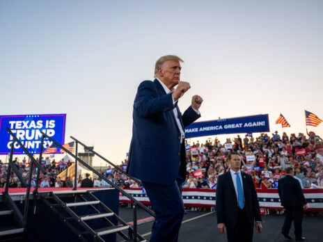 Donald Trump tried to turn his first 2024 campaign rally into a religious experience