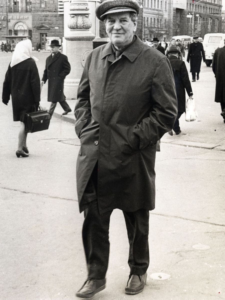 Comrade Kim: Philby in Moscow in 1968, five years after defecting to the USSR. Photo: Rex Features