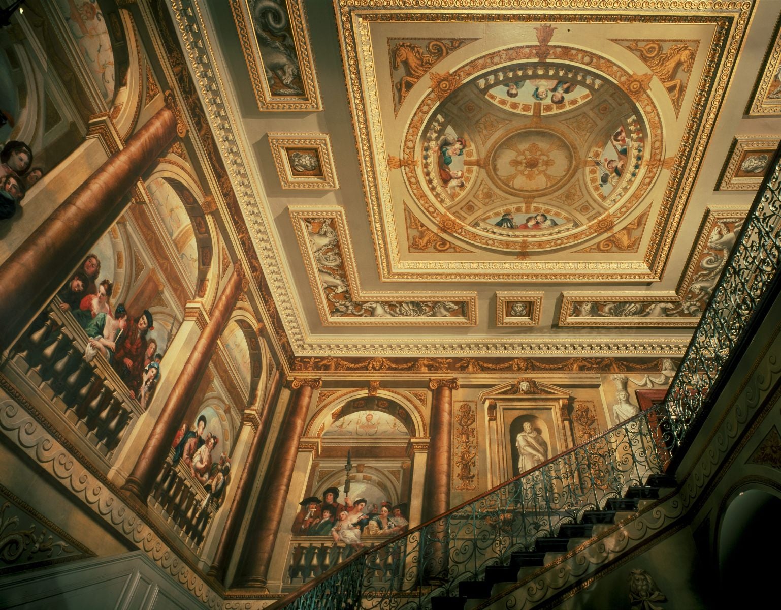 The King's Staircase at Kensington Palace, designed by William Kent.