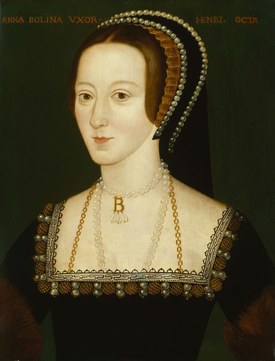 A 16th century portrait of Anne Boleyn by an unknown artist, now in the National Portrait Gallery. Image: Wikimedia Commons